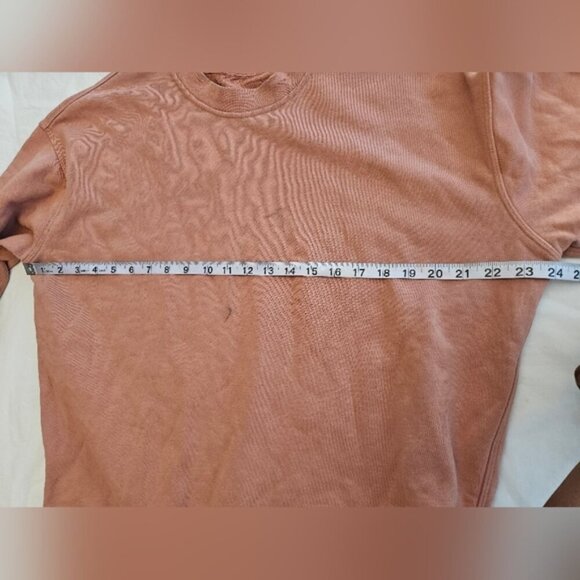 Lululemon Perfectly Oversized Crew, Pink Savannah. Measurements in Pictu… - Picture 7 of 9